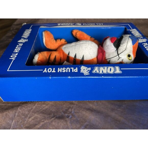 Tony the Tiger 1997 Kellogg Frosted Flakes 8" Plush Toy in Original Box Vintage - Picture 9 of 11